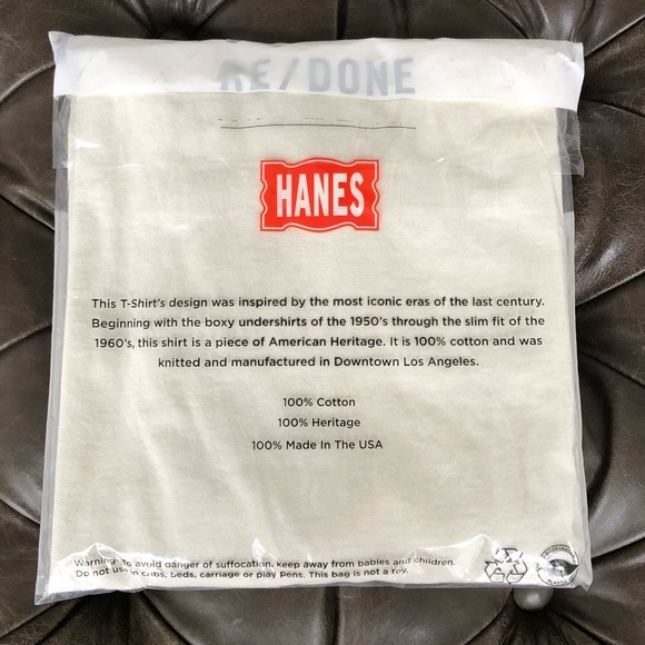 New RE/DONE x Hanes Vintage 90’s Motel Long Sleeve T-Shirt printed retro Y2K - Picture 5 of 16